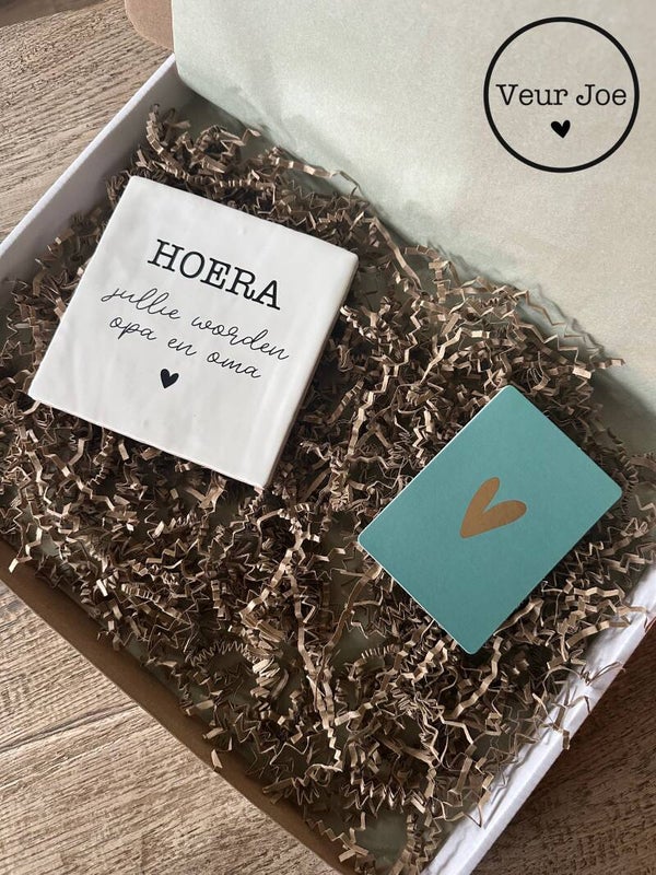 Hoera jullie worden opa en oma!