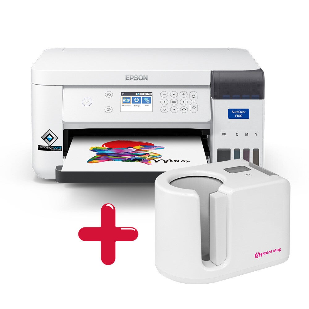 sublimatieprinter sc f100 a4 en mokkenpers ixpress