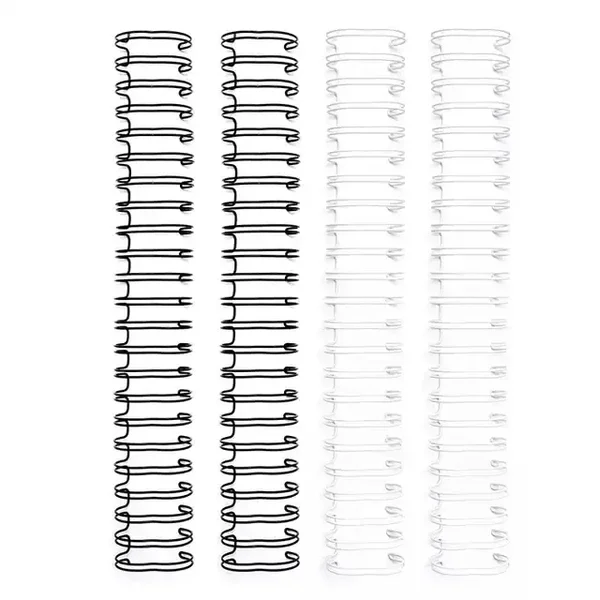 cinch wires black and white 4 stuks