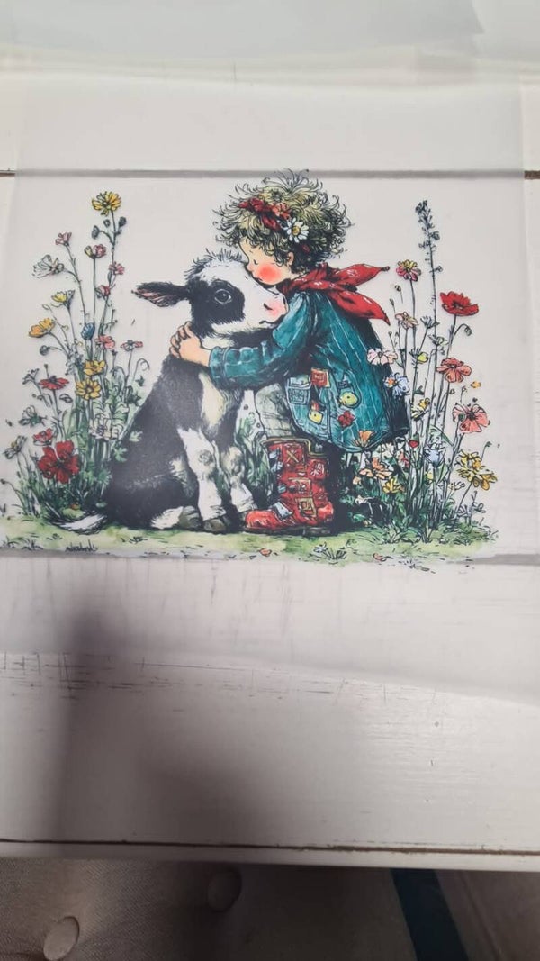 meisje met koe
