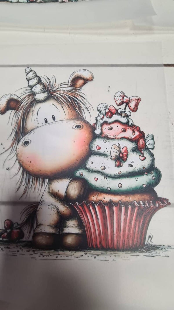 eenhoorn met cupcake