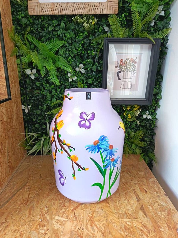 Vaas Lila & bloemen
