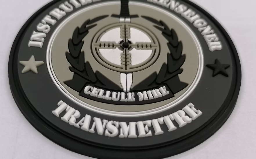 Patch PVC "Cellule Mire" (noir et blanc)