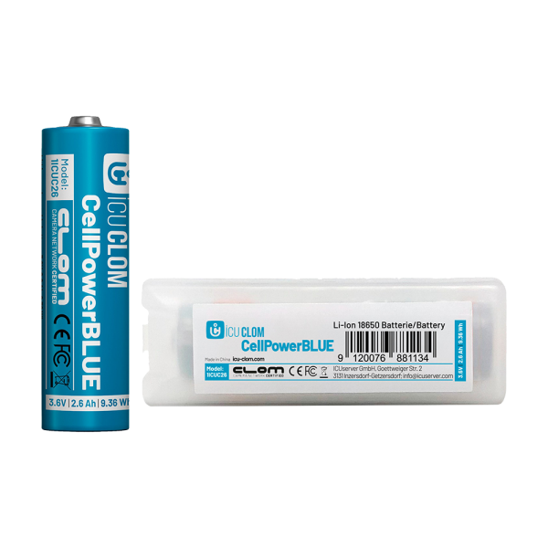 ICU CLOM CellPower BLUE Oplaadbare Batterij 18650 Li-Ion 3.6 V 2.6 Ah