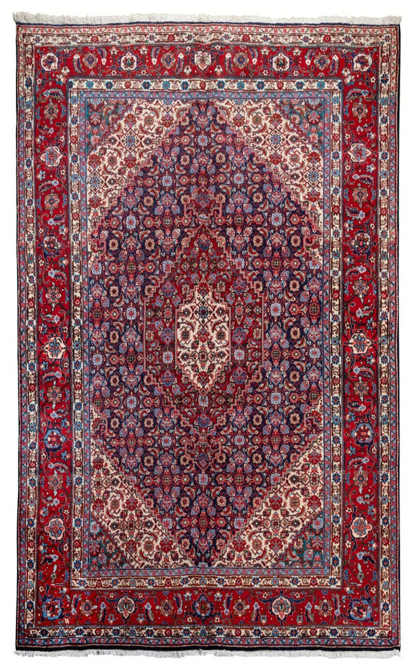 Tabriz (290 x 195 cm) (285 x 197 cm) - Red Medallion Iranian Rug (9.5 x 6.3 ft) (9.3 x 6.4 ft)