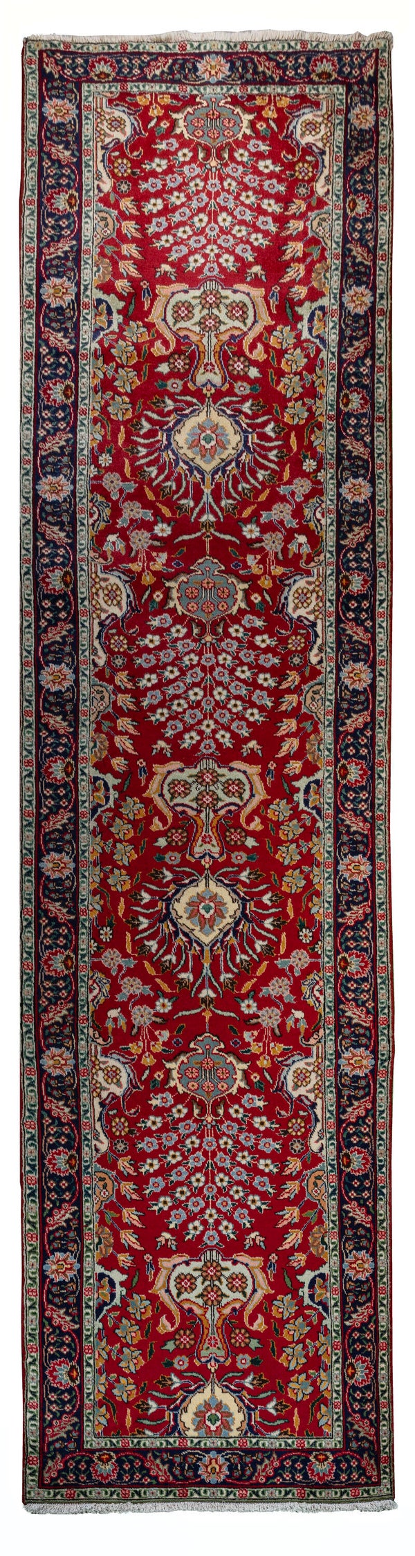 Tabriz Runner (393 x 85 cm) - Red Persian Long Rug (12.8 x 2.7 ft)
