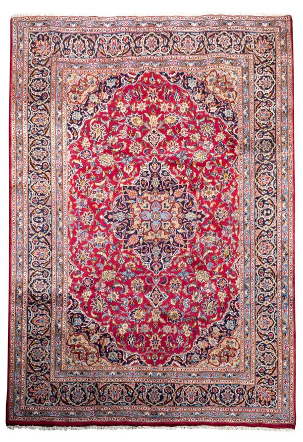 Kashmar (300 x 195 cm) - Red Persian Vintage Rug (9.8 x 6.3 ft)