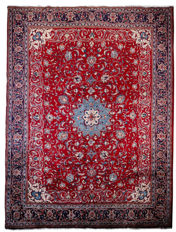 Mahal (330 x 264 cm) - Mahal Red Aged Luxury Rug (10.8 x 8.6 ft)