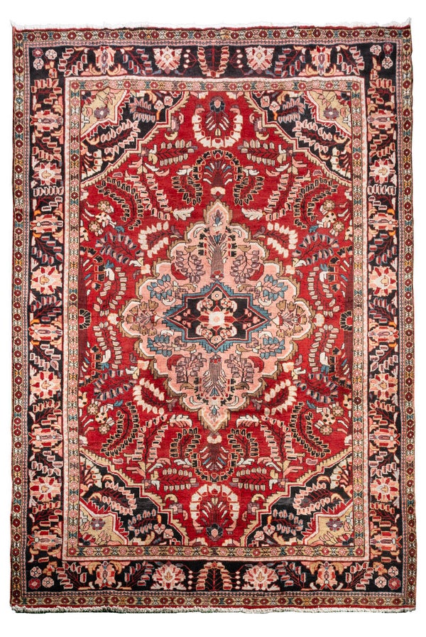 Lilian Rug (315 x 220 cm) - Red Medallion Persian Carpet (10.3 x 7.2 ft)
