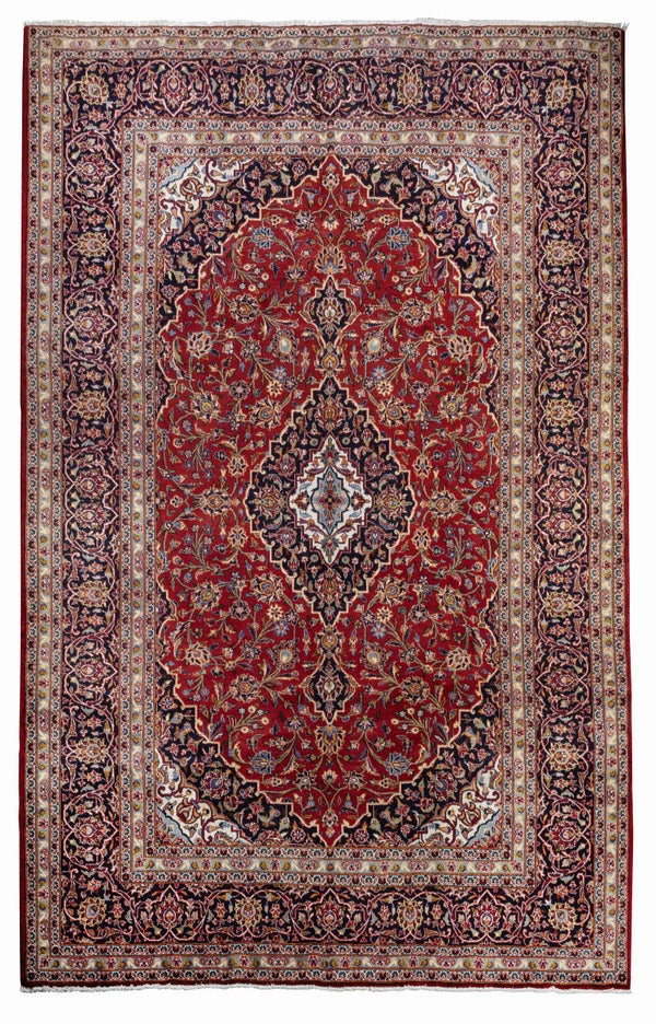 Kashan (350 x 245 cm) - Iranian Medallion Carpet (11.4 x 8 ft)