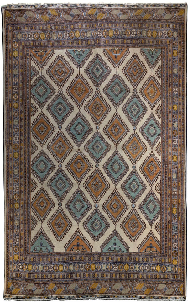 Turkmen (290 x 225 cm) - Handwoven Bright Iranian Carpet (9.5 x 7.3 ft)