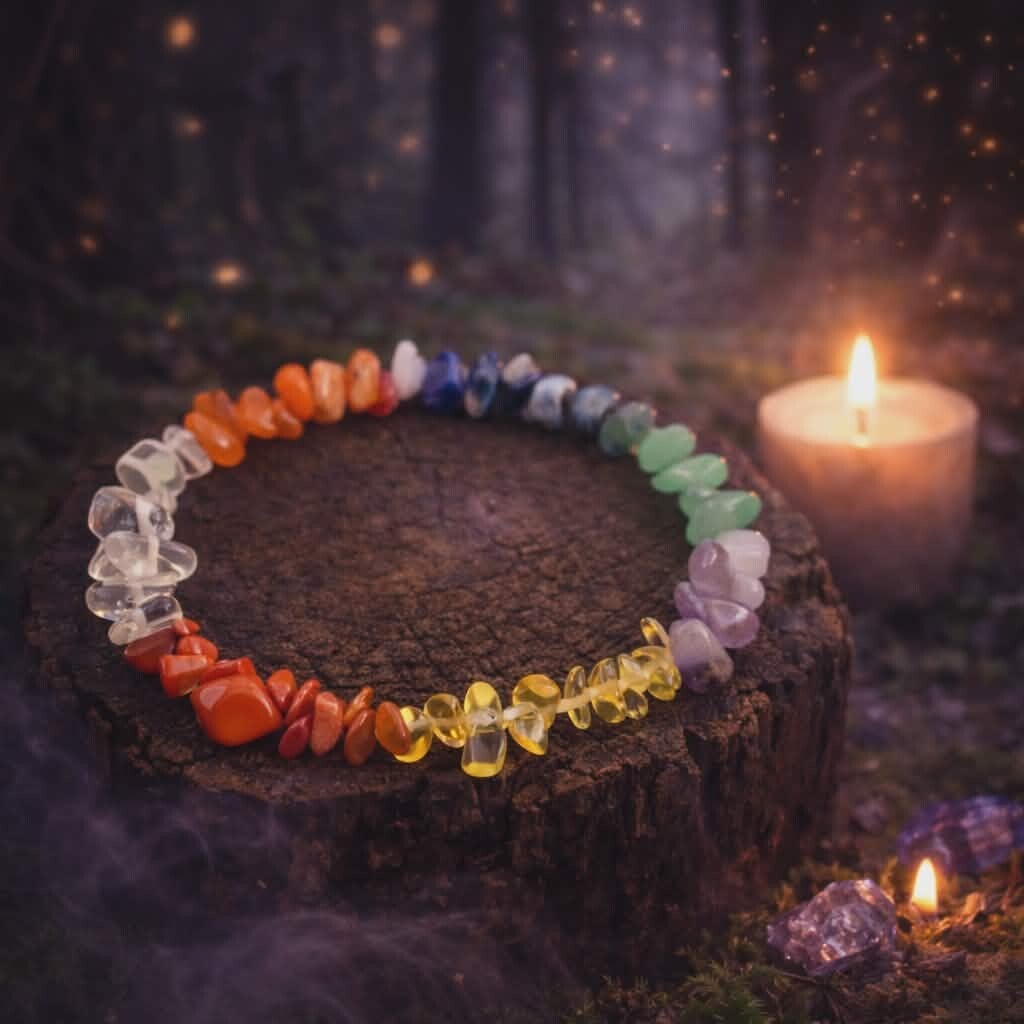 Bracelet baroque 7 chakras