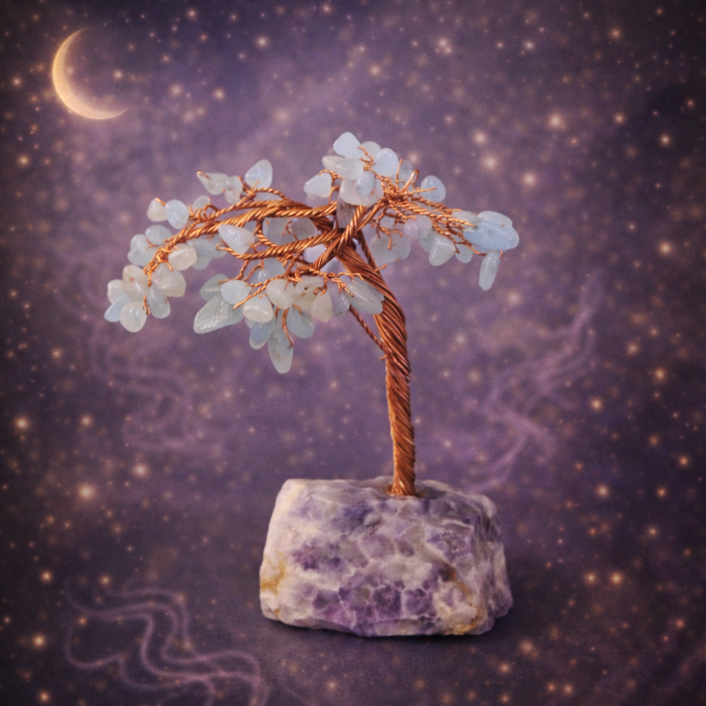 Arbre du Bonheur en Aigue Marine