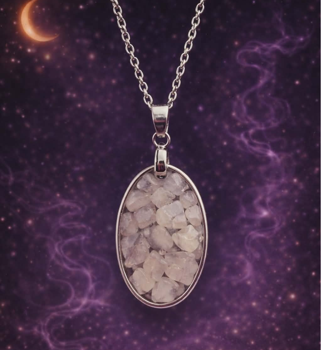 Pendentif Ophéa Quartz rose