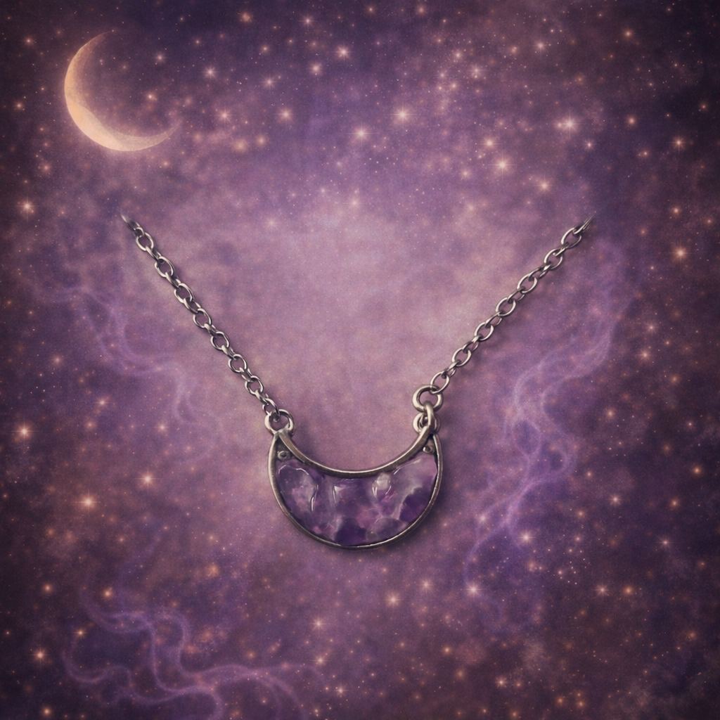 Pendentif Lunarya en Améthyste