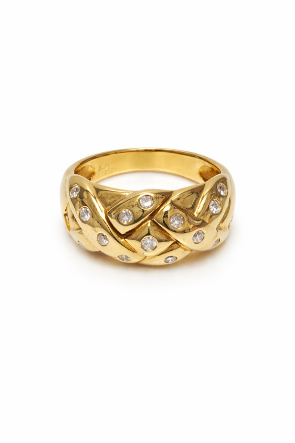 18 karaats gouden ring met briljanten Art.Ell-001