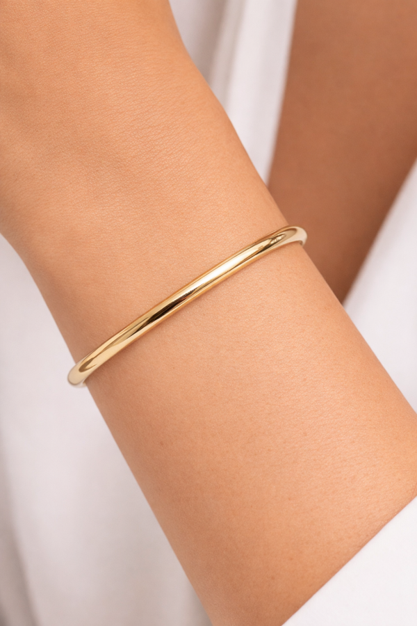 Geelgouden slavenarmband 14 karaat – 3 mm Art.KJ-33