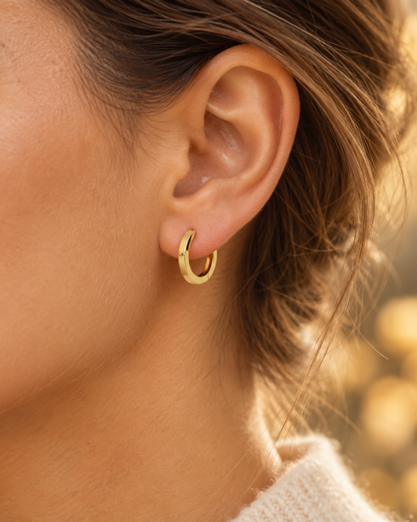 9 Karaat Gouden Creolen – 14 mm art. KJ-1003