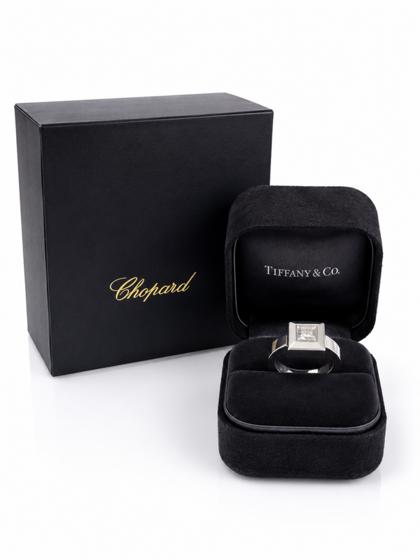 Originele Chopard Happy Diamonds Ring – 18 Karaat Witgoud Art.KJ-873