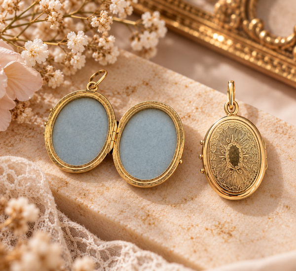 14 Karaat Gouden Ovaal Medaillon – 32 mm art. KJ-635