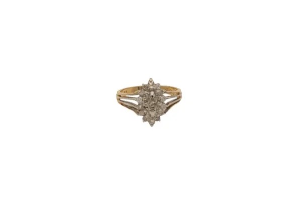Vintage markiesring met diamanten – Tijdloze elegantie met karakter