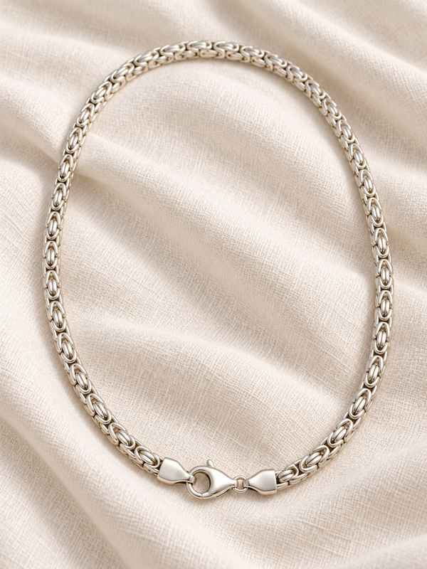 Zilveren schakelketting voor dames en heren – 70 cm Art.KJ-1016