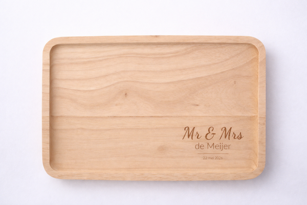 Dienblad Mr & Mrs