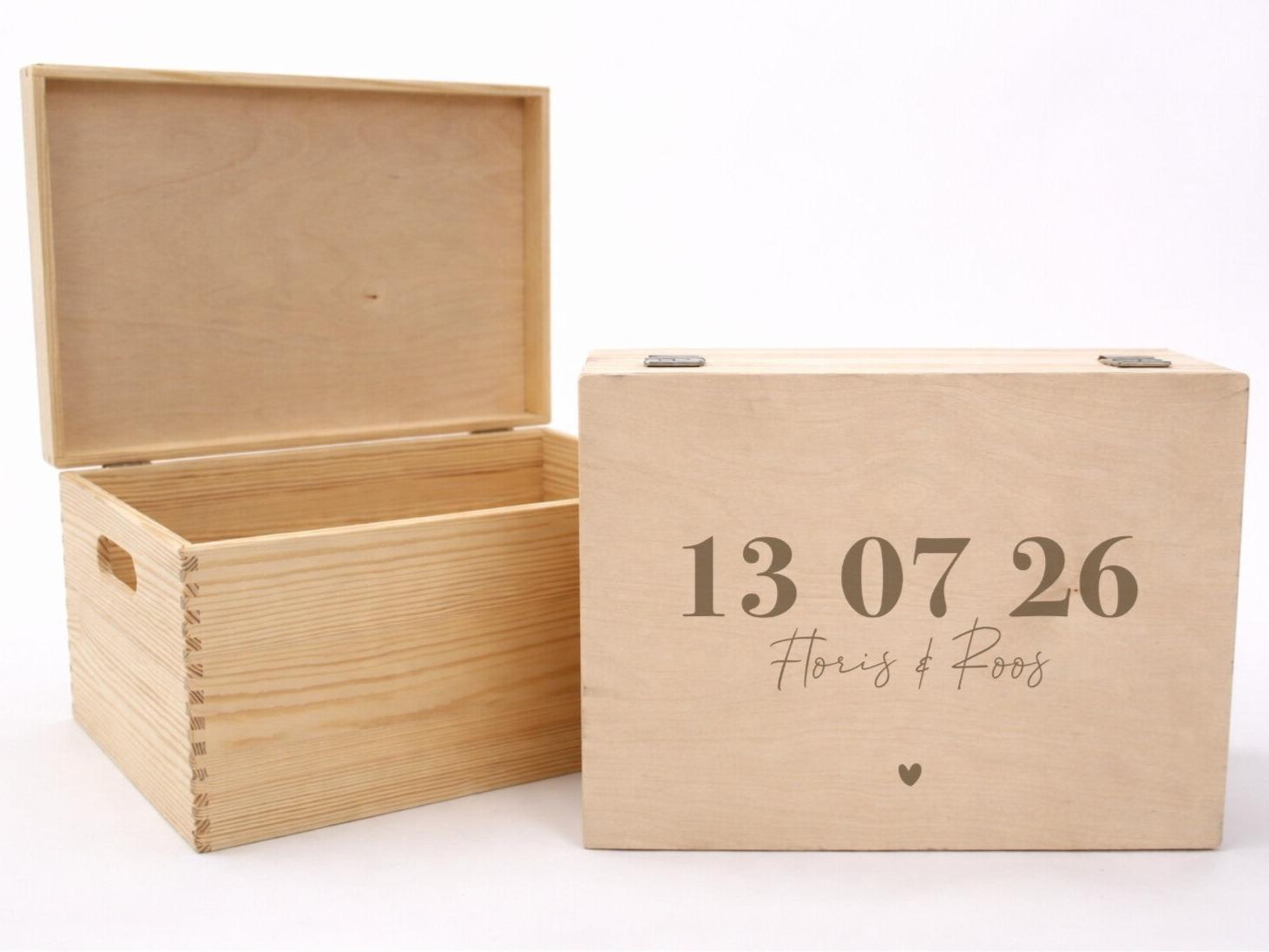 Memorybox Datum met namen