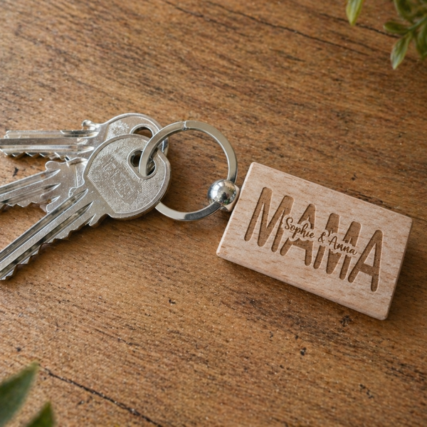 Sleutelhanger mama met naam