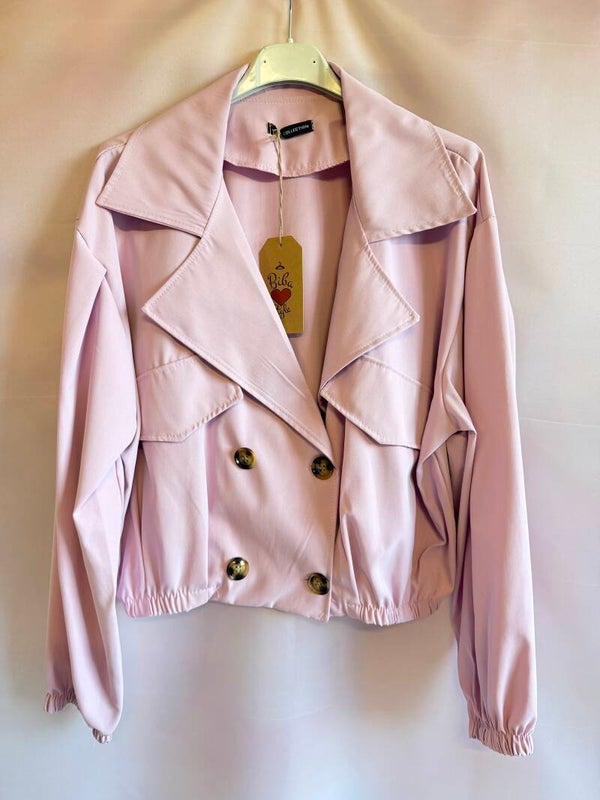 CROPPED JACKET PINK