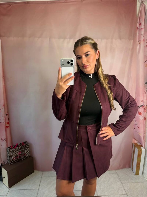 MILEY 2 PIECE BORDEAUX