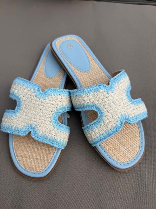 H SLIPPER BLUE