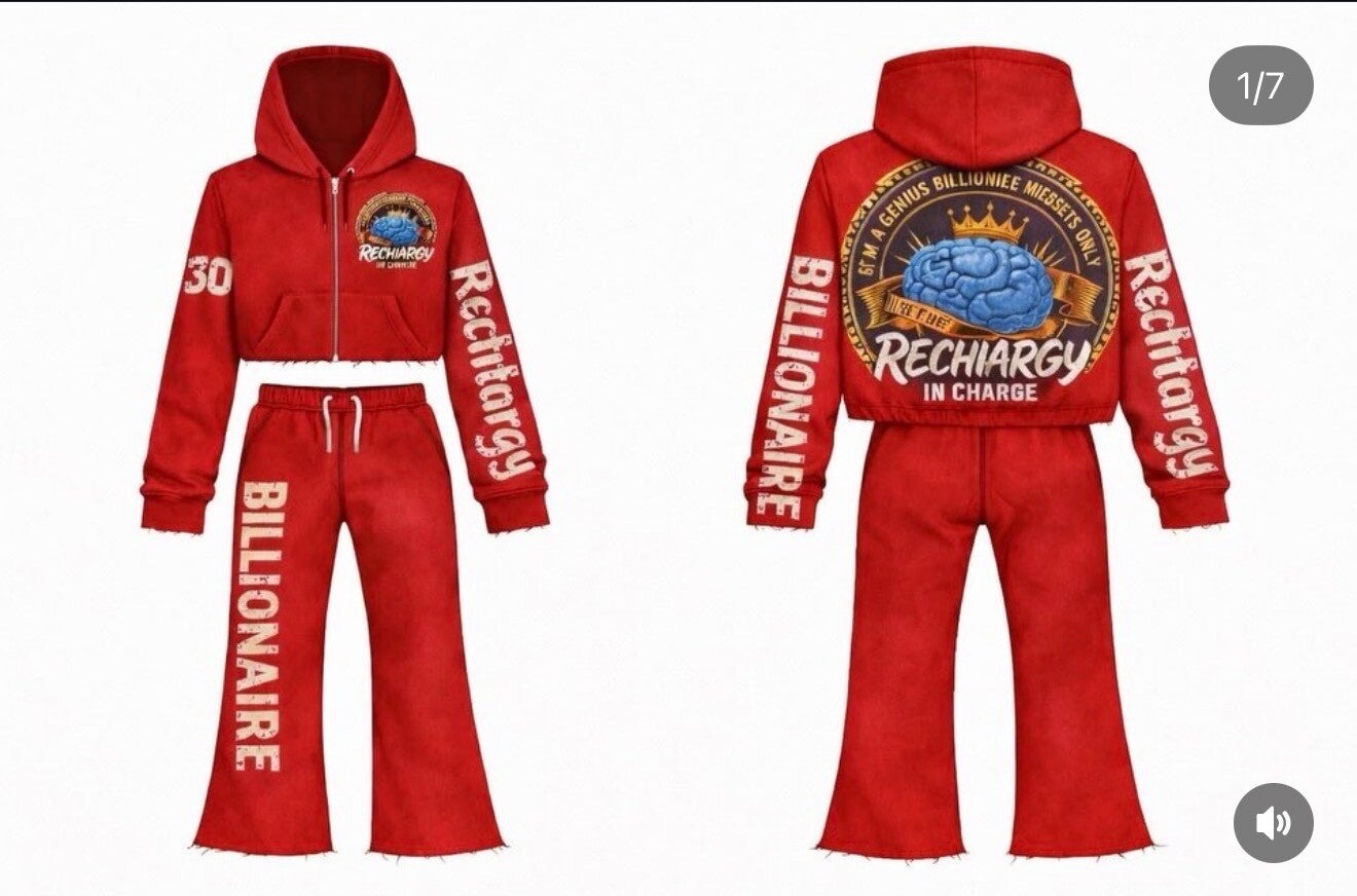 Rechiargy Billionaire Mindset Unisex Sweatsuits