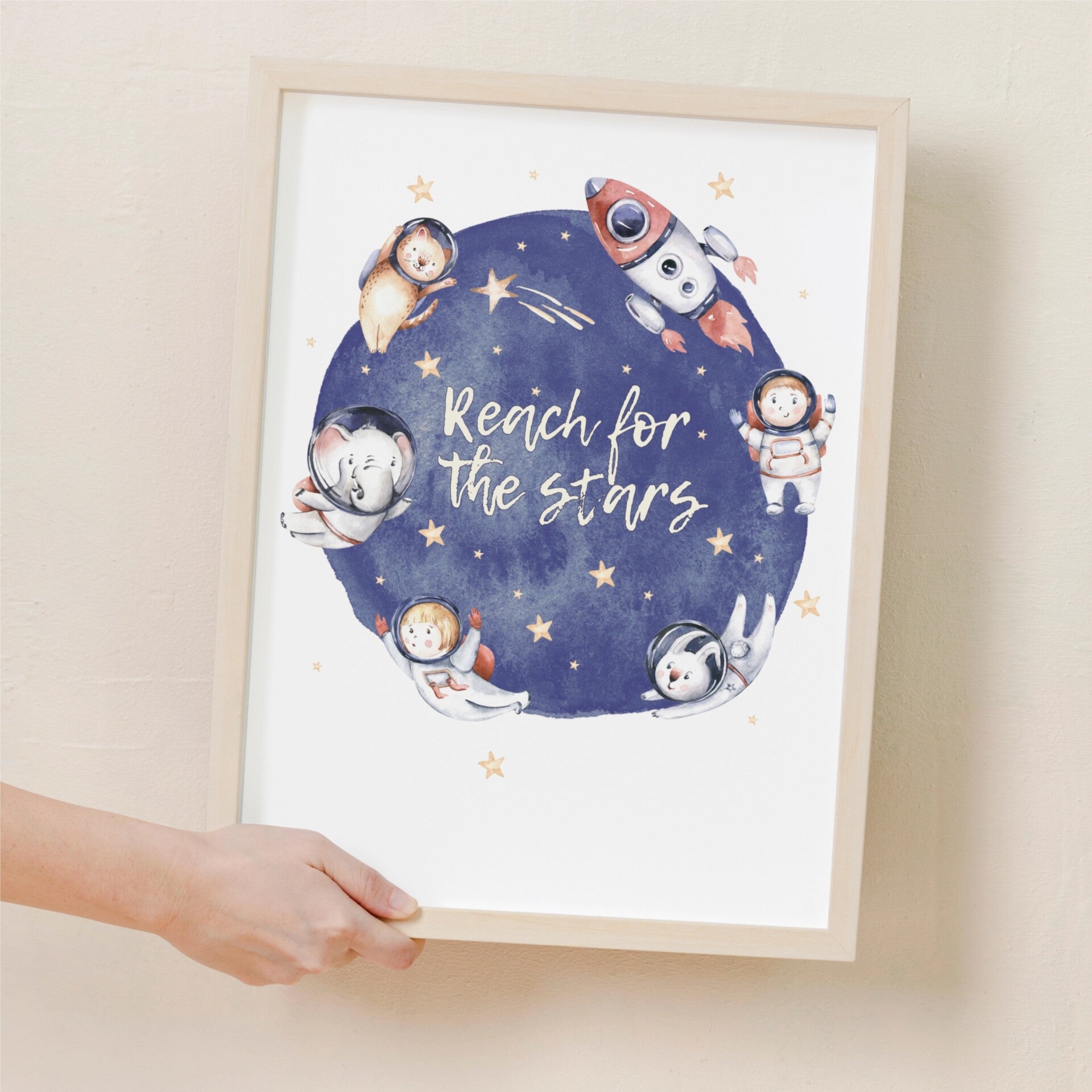 Kinderkamer poster Reach for the stars!