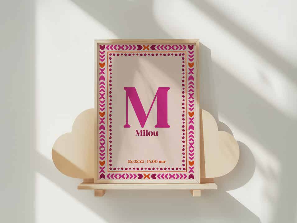 Geboorteposter Milou