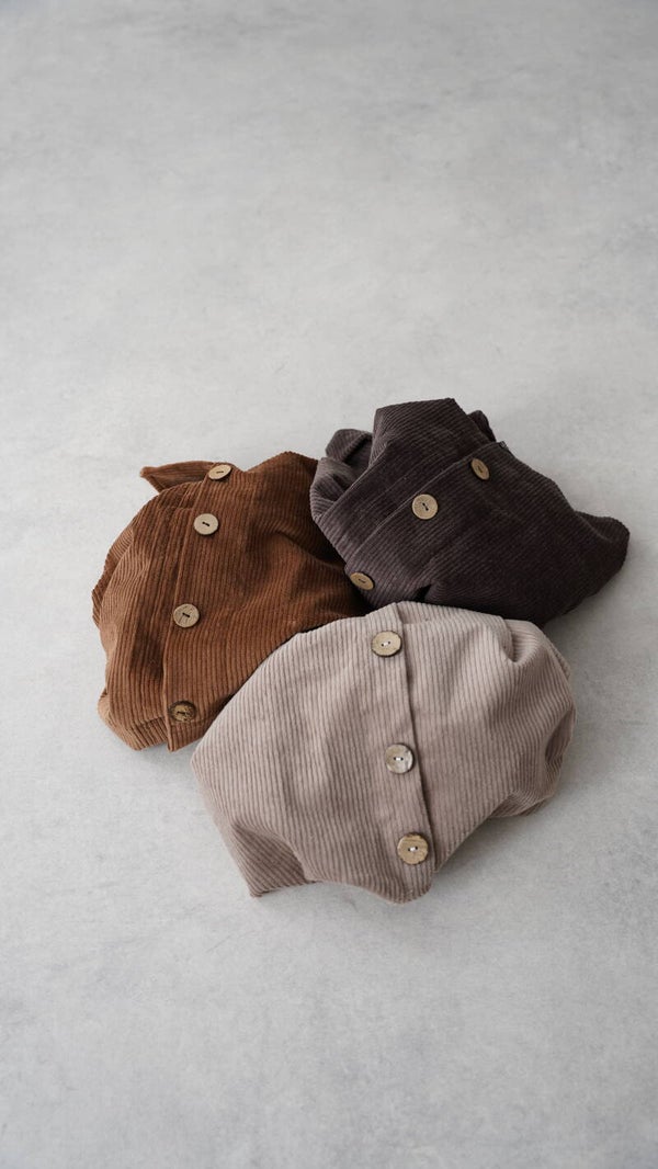 Oversize Cordjacke Beige