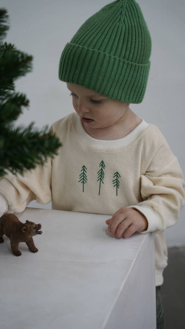 Oversize Sweater Frotte Creme