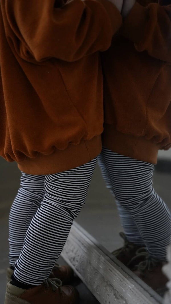 Basic Leggings Schwarz/Weiß