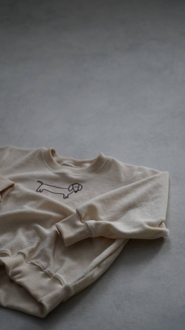 Oversize Sweater Frotte Creme