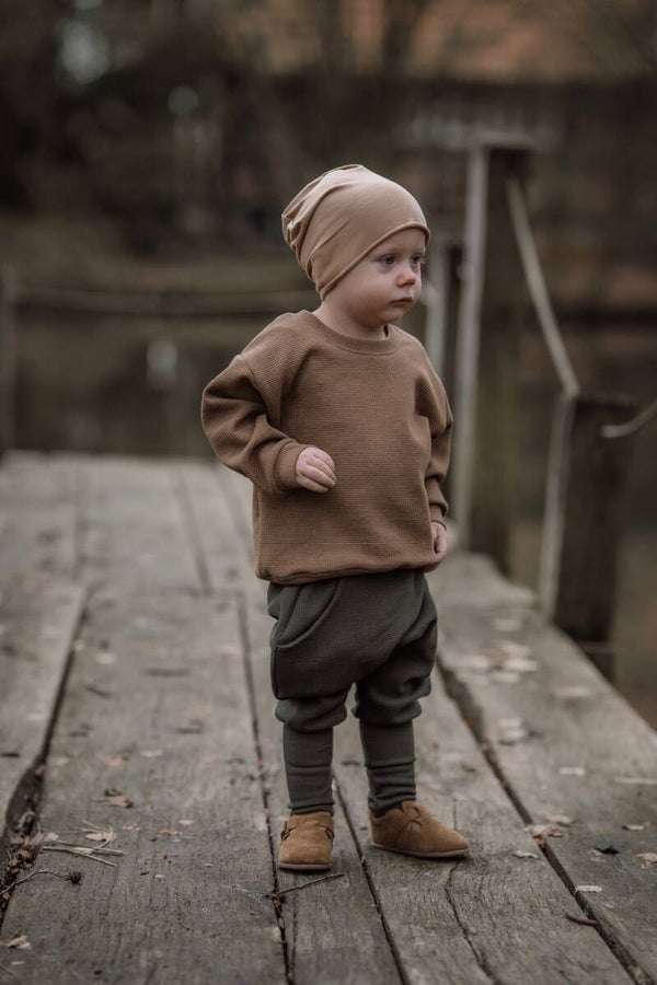 Oversize Sweater Waffle Cacao