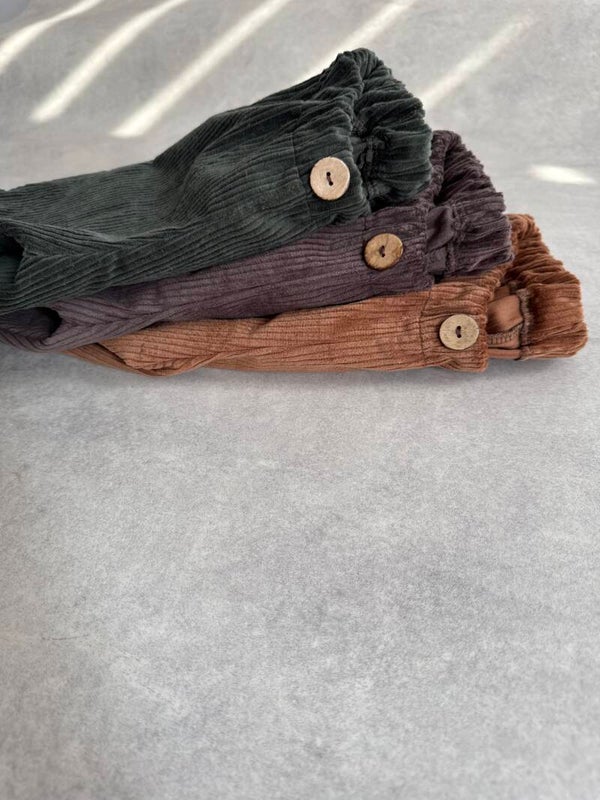 Cord Jogger Waldgrün