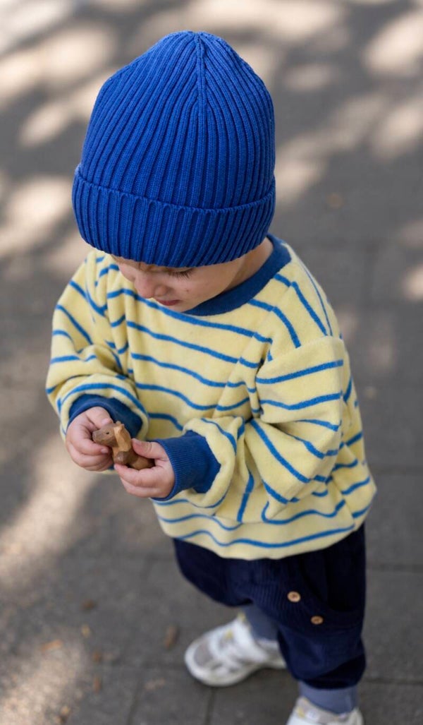 Oversize Sweater Frotte Stripes