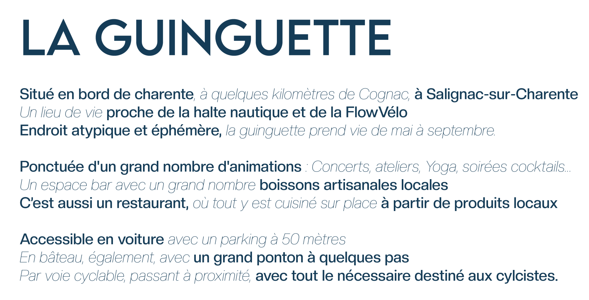 La guinguette du Port du Lys