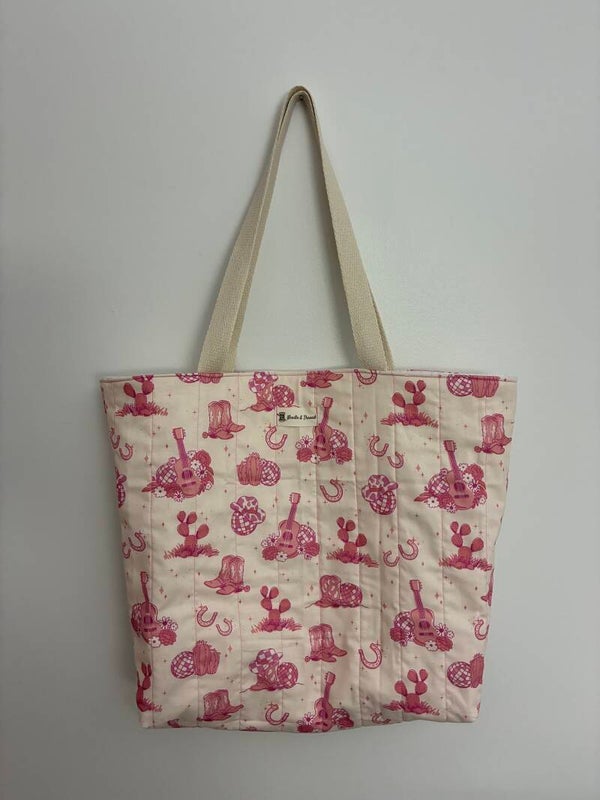 Quilted tote bag