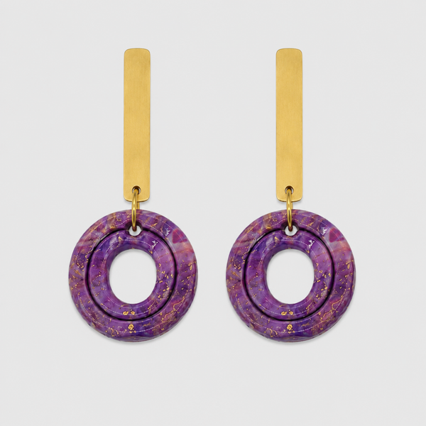 Oorbel  A Touch of Gold; Rond