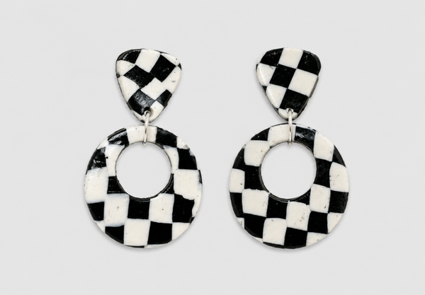 Oorbel Blocks,  Rond