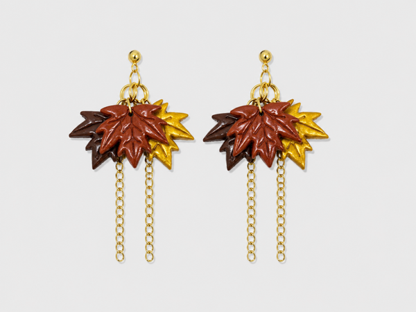 Oorbel Otoño; Leaf