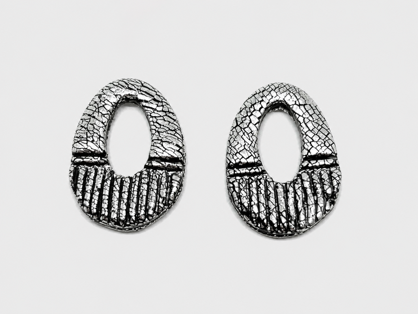 Bedel Zilver Glitter; Ovaal