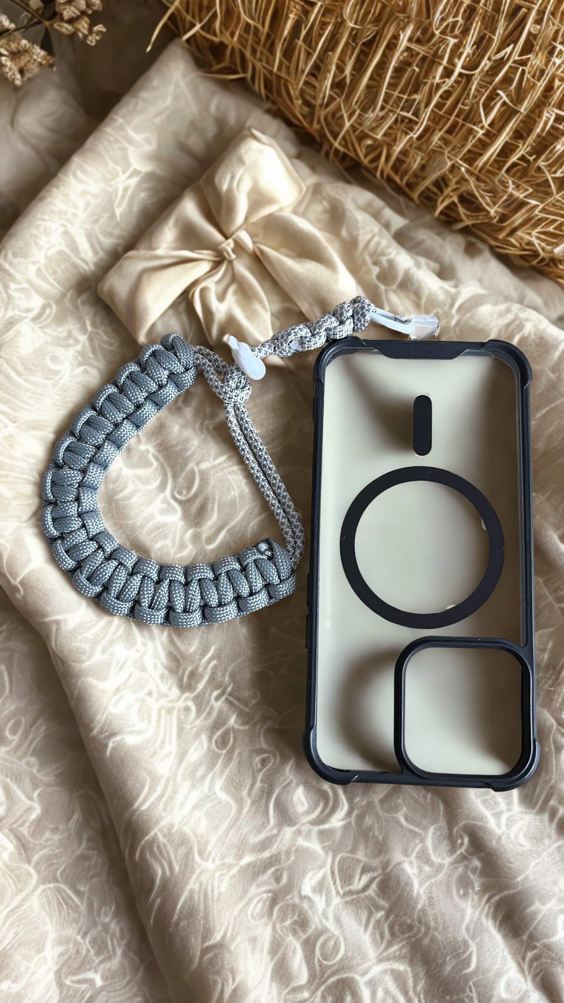 Paracord telefoonkoord polsband – Sterk & stijlvol