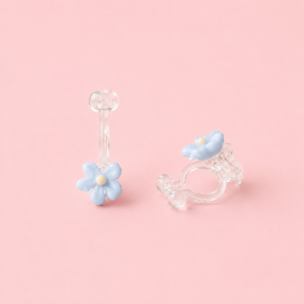 Kinderoorbel bloem – clip-on (zonder gaatjes)